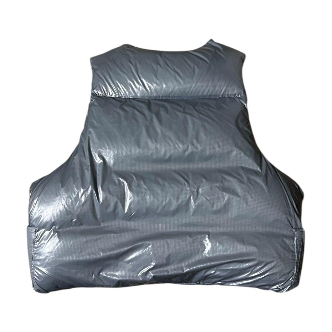 entire studios シルバー ダウンベスト M