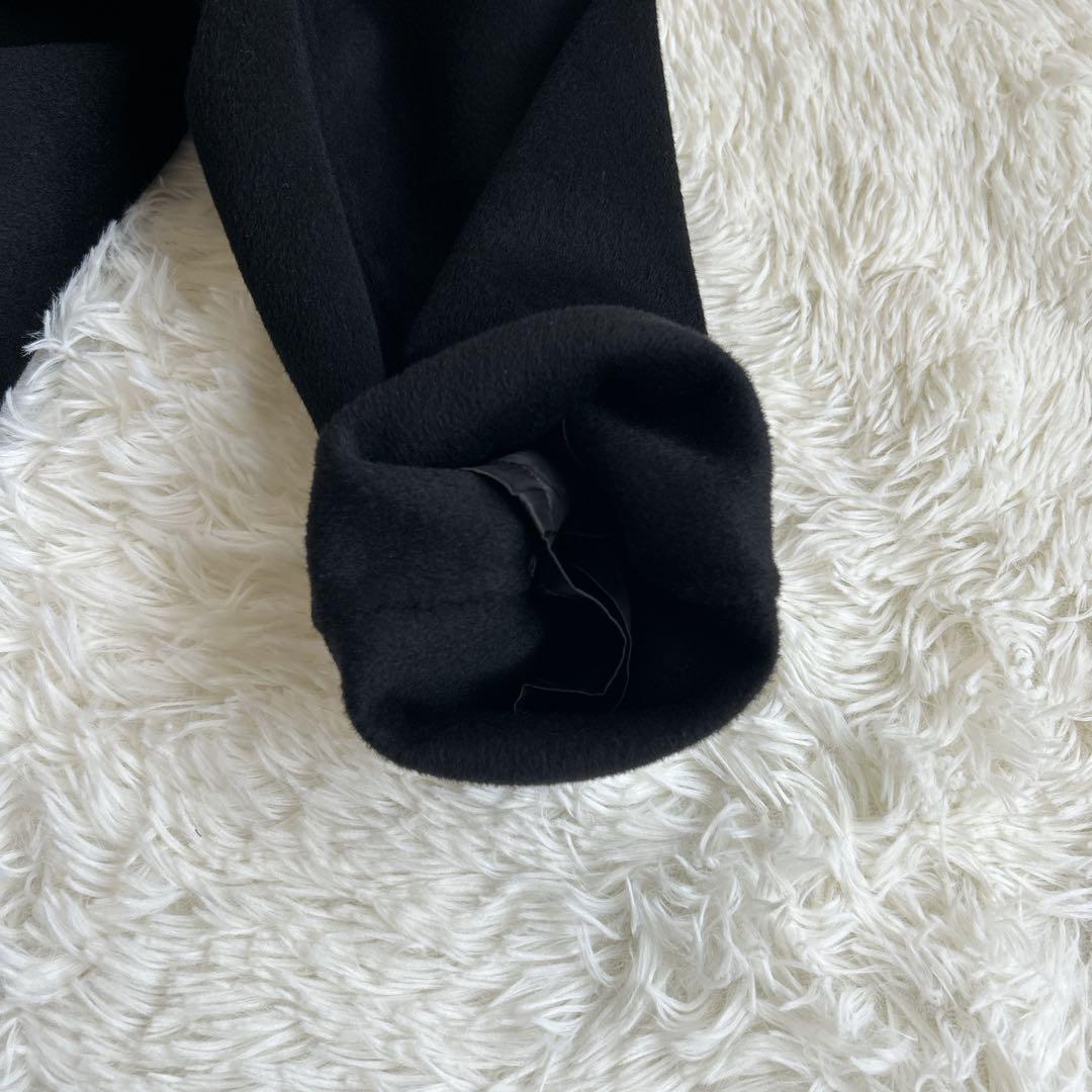 ✨美品✨フレームワーク ハミルトンリバークルーネックコート ブラック 38