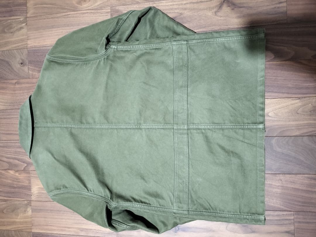 FOR FACTORY モールスキン オリーブグリーン カバーオール サイズ2