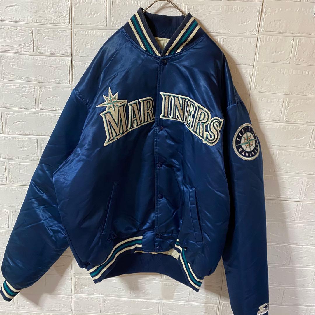 MLB シアトルマリナーズ　80s-90s USA製スタジャン　メタリックカラー