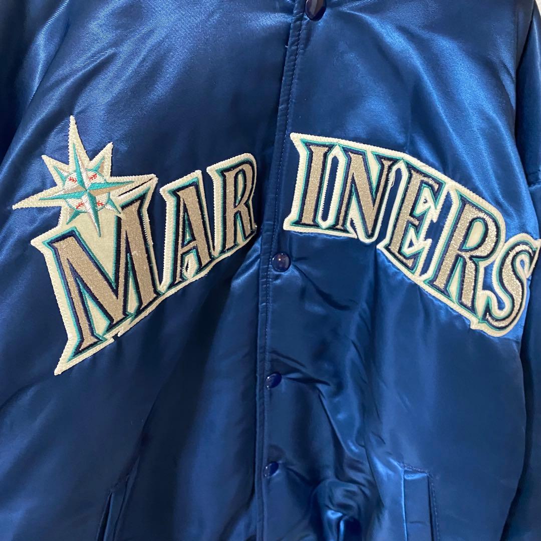 MLB シアトルマリナーズ　80s-90s USA製スタジャン　メタリックカラー