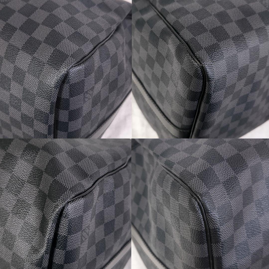 ルイヴィトンLOUIS VUITTONキーポル55ダミエボストンN41413黒