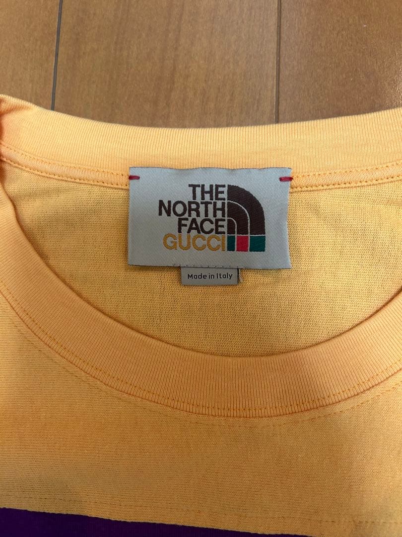 グッチ × ザ・ノースフェイス コラボ ロンT パープル XL