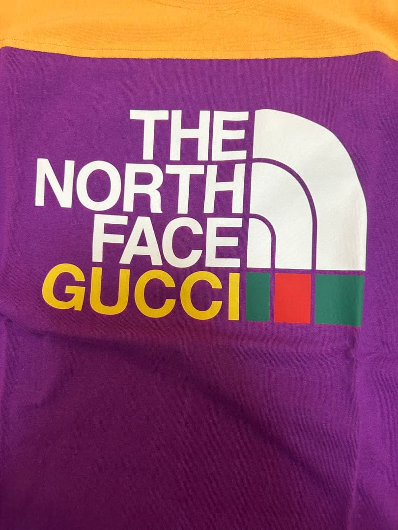 グッチ × ザ・ノースフェイス コラボ ロンT パープル XL
