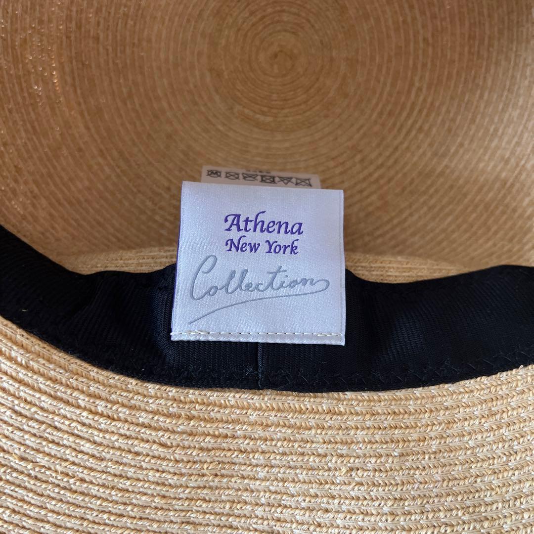 美品　アシーナニューヨーク　レース麦わら帽子