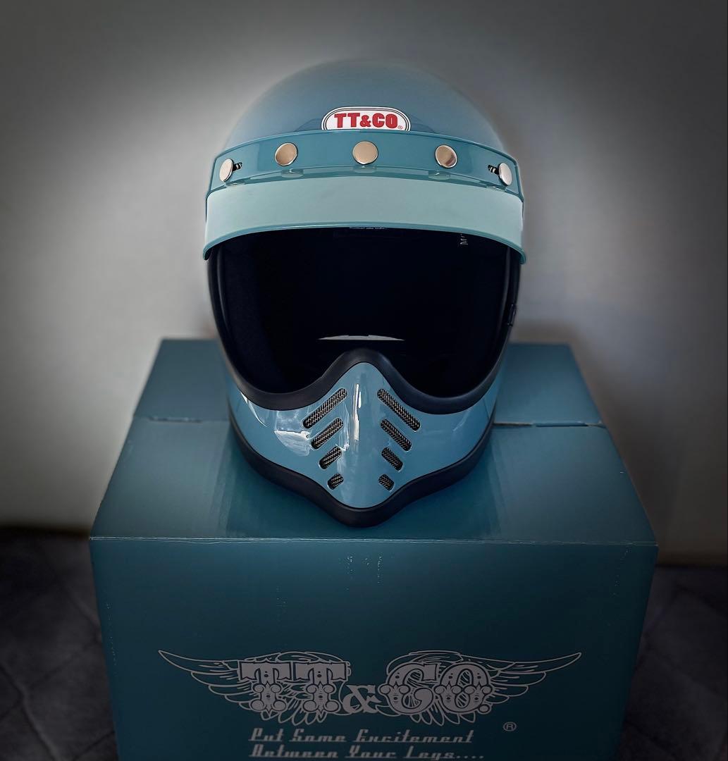 TT&CO モトモト3　SG/DOT　クラシックブルー　専用ゴーグルセット