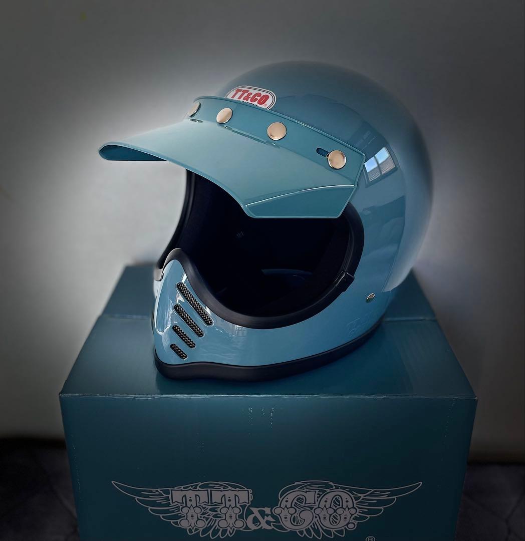 TT&CO モトモト3　SG/DOT　クラシックブルー　専用ゴーグルセット