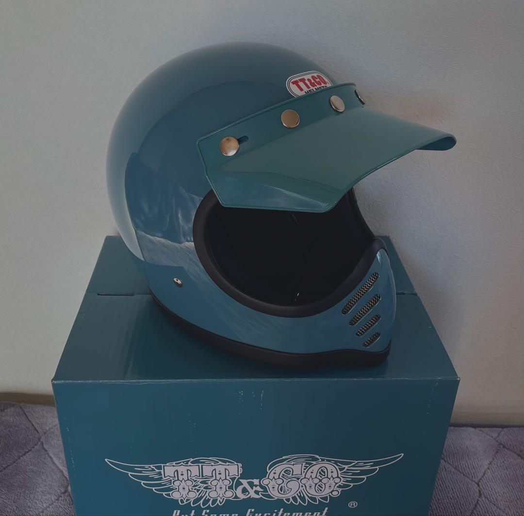 TT&CO モトモト3　SG/DOT　クラシックブルー　専用ゴーグルセット