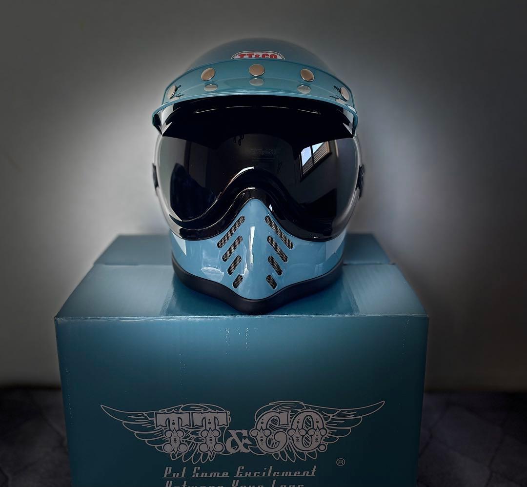 TT&CO モトモト3　SG/DOT　クラシックブルー　専用ゴーグルセット