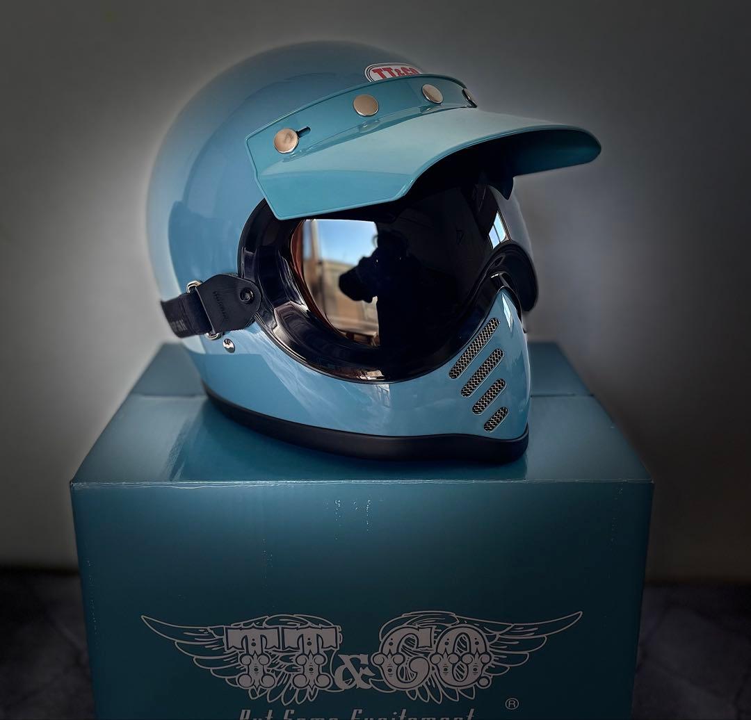 TT&CO モトモト3　SG/DOT　クラシックブルー　専用ゴーグルセット