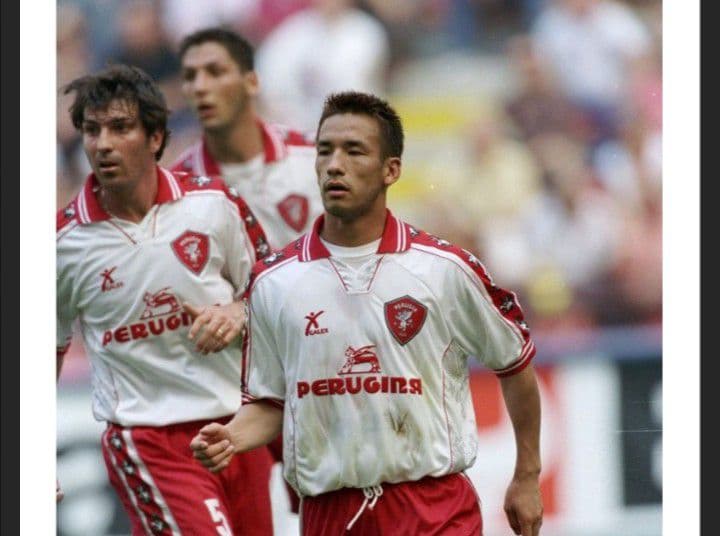 99-00 ペルージャ　アウェイユニフォーム　7　中田英寿　正規品　当時物　美品