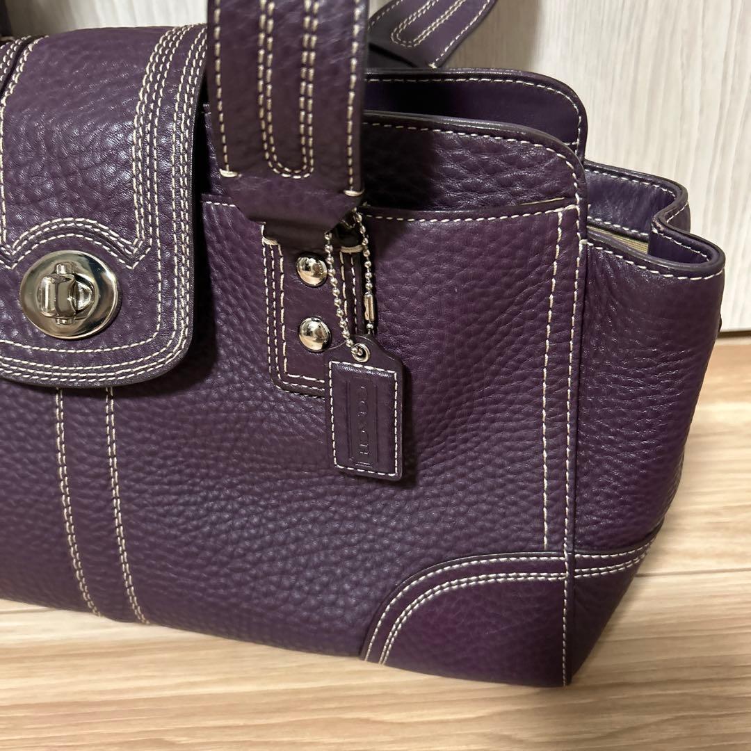 COACH コーチターンロック ハンプトンズ キャリーオール レザートートバッグ