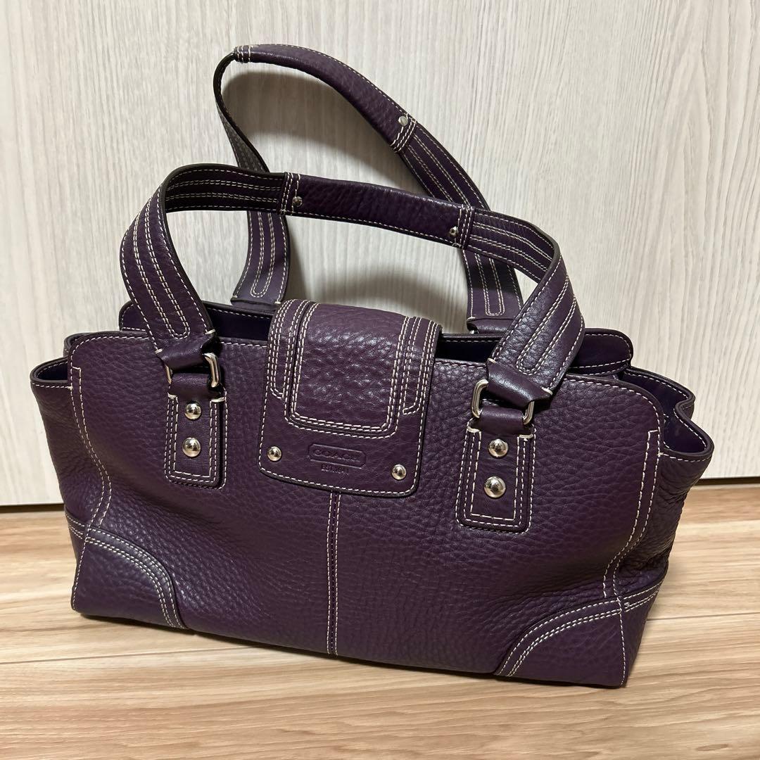 COACH コーチターンロック ハンプトンズ キャリーオール レザートートバッグ