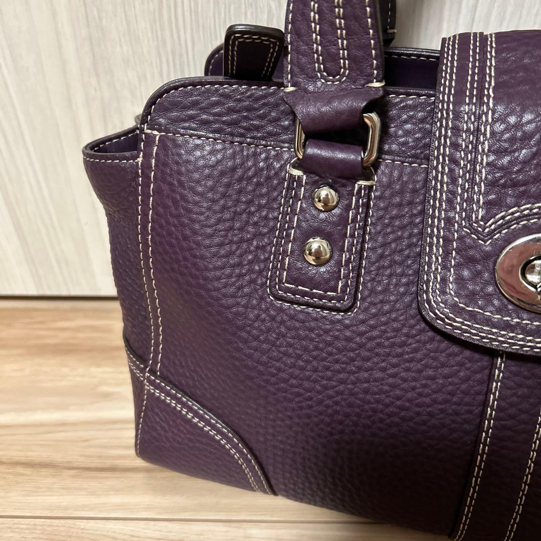 COACH コーチターンロック ハンプトンズ キャリーオール レザートートバッグ