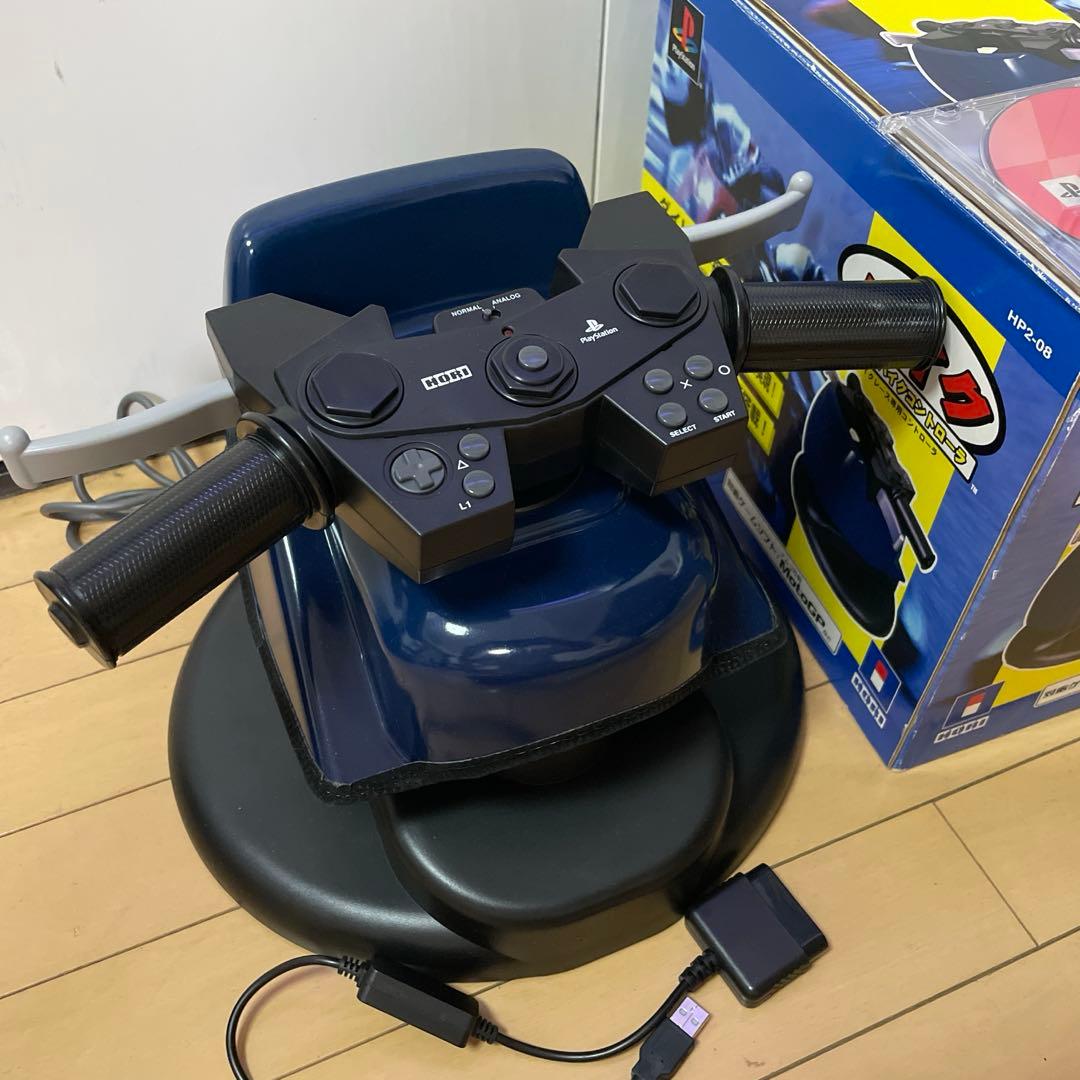 おまけ付き　HORI HPS-208 PS2 スーパーバイクコントローラー