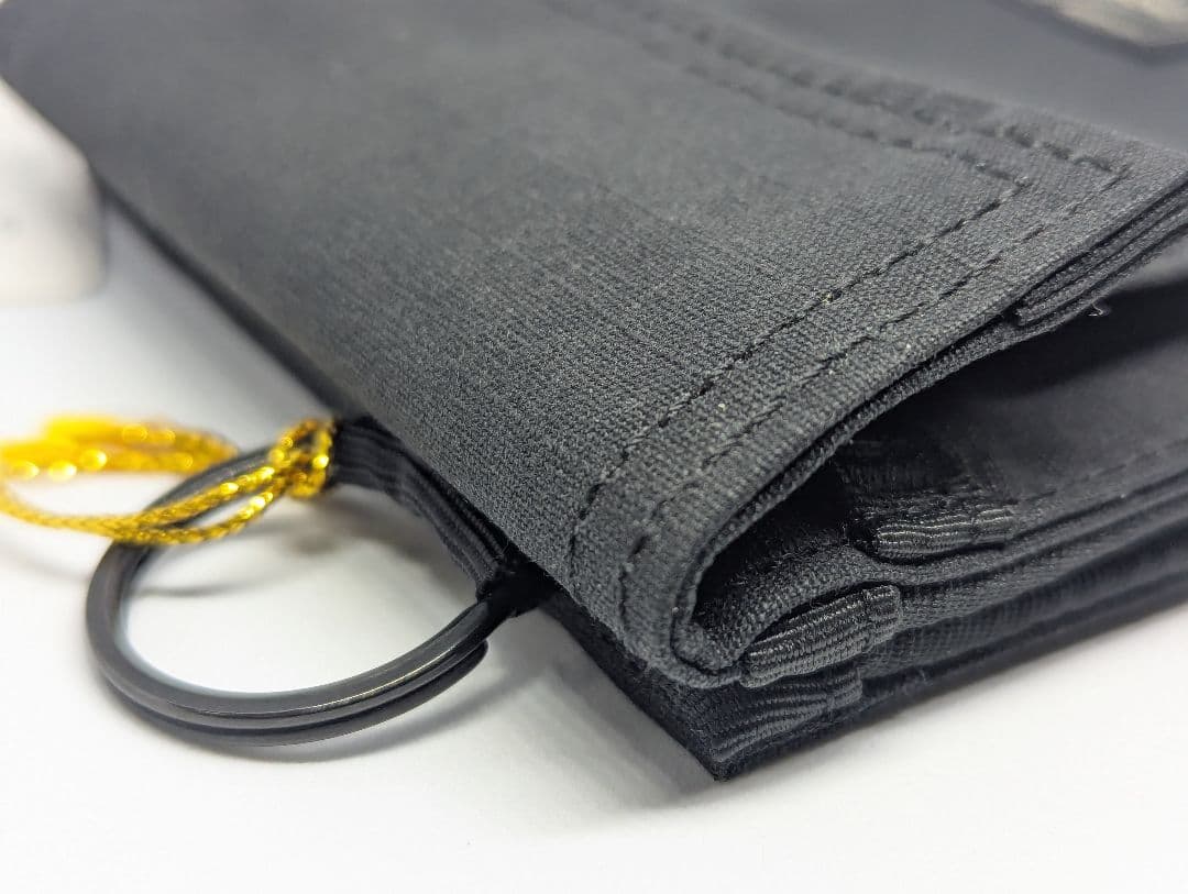 未使用　PORTER ポーター 折りたたみ財布 ブラック リング付き ナイロン