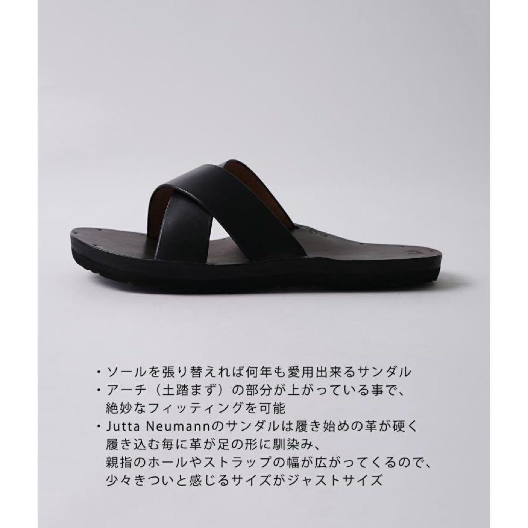カ*者様 Jutta Neumann CROSS レザーサンダル　D7