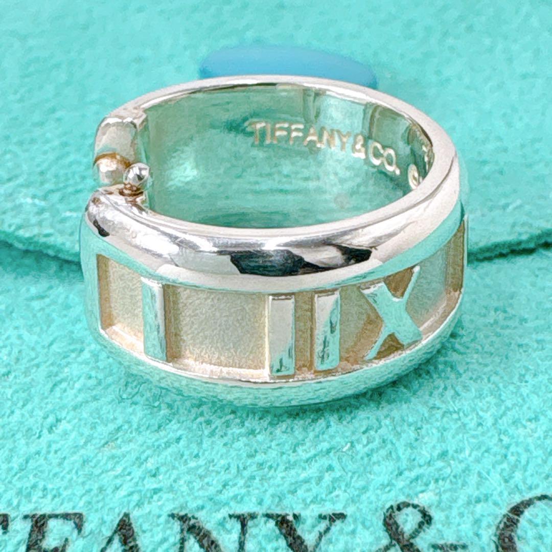 極美品 ティファニー アトラス フープ ピアス シルバー925