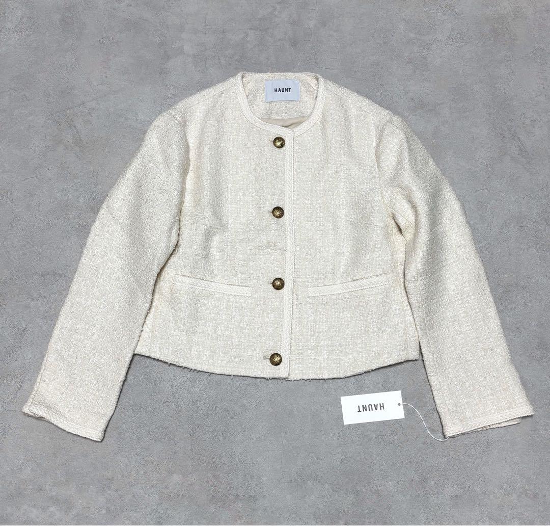 HAUNT 新品 25ss TWEED JACKET ツイードジャケット 38