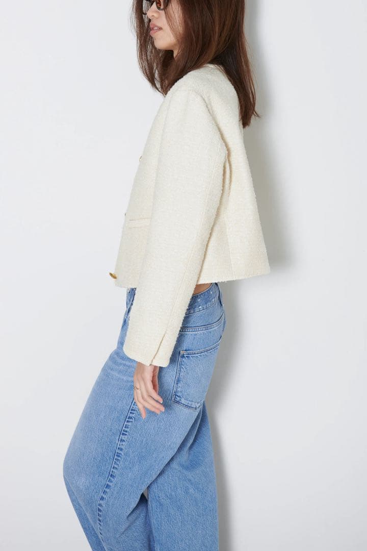 HAUNT 新品 25ss TWEED JACKET ツイードジャケット 38