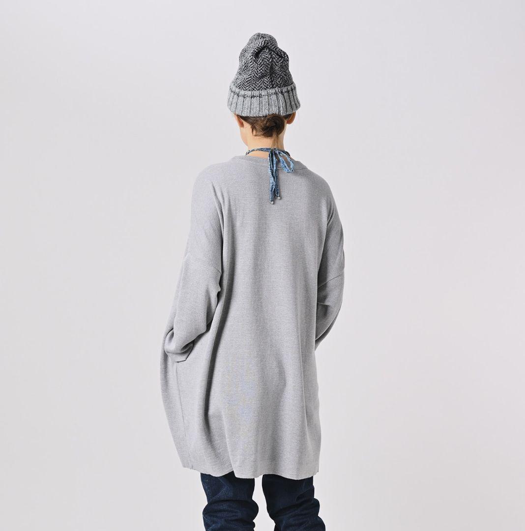 45R☆スムースのチュニック/杢グレー♪