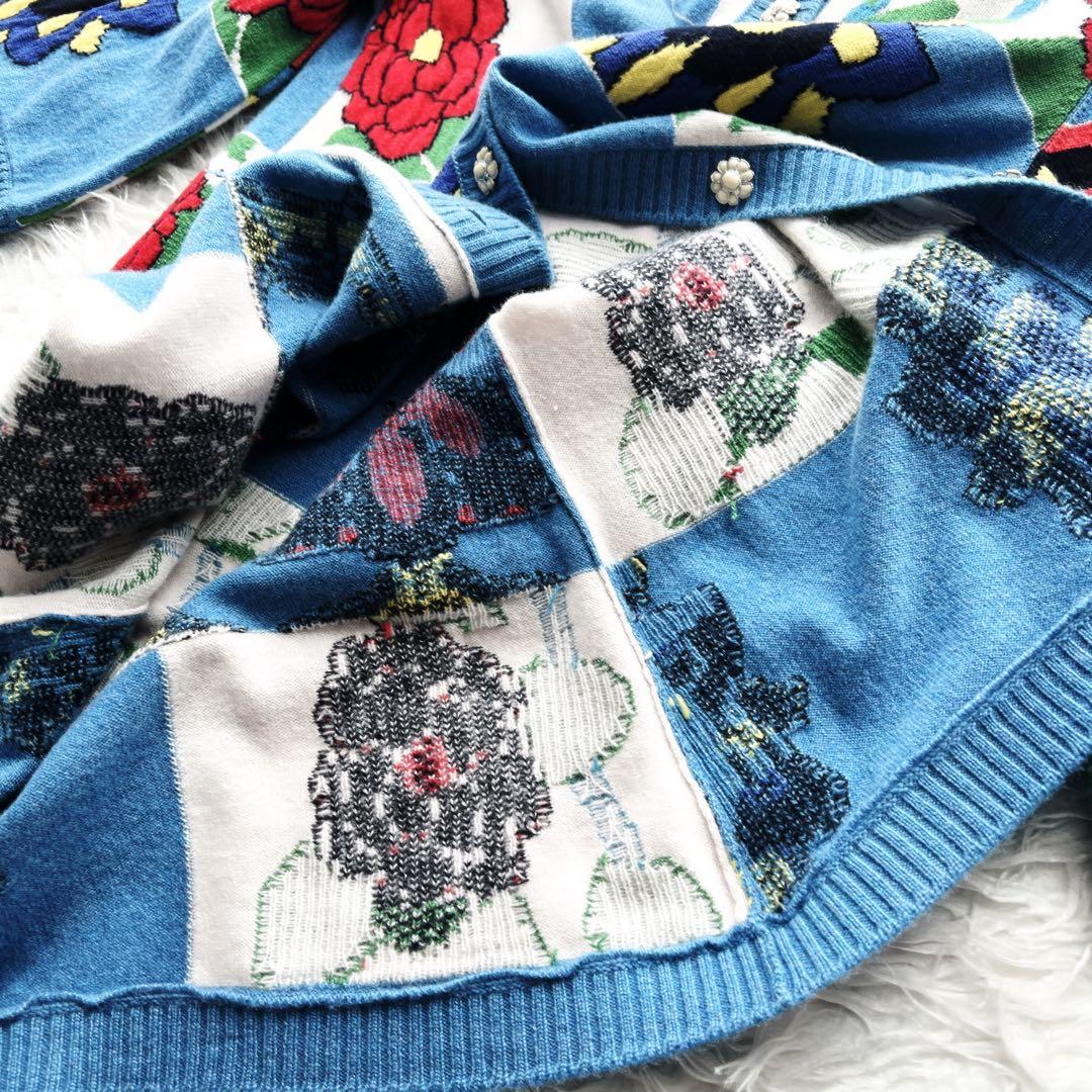 極美品　CHANEL シャネル　ドバイ　コレクション　カーディガン　コート　花