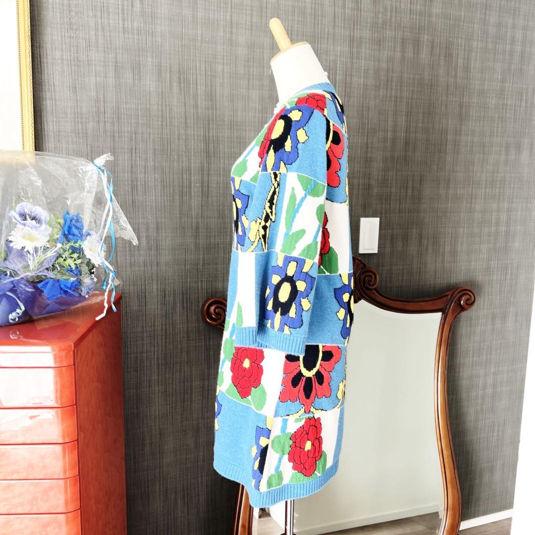 極美品　CHANEL シャネル　ドバイ　コレクション　カーディガン　コート　花