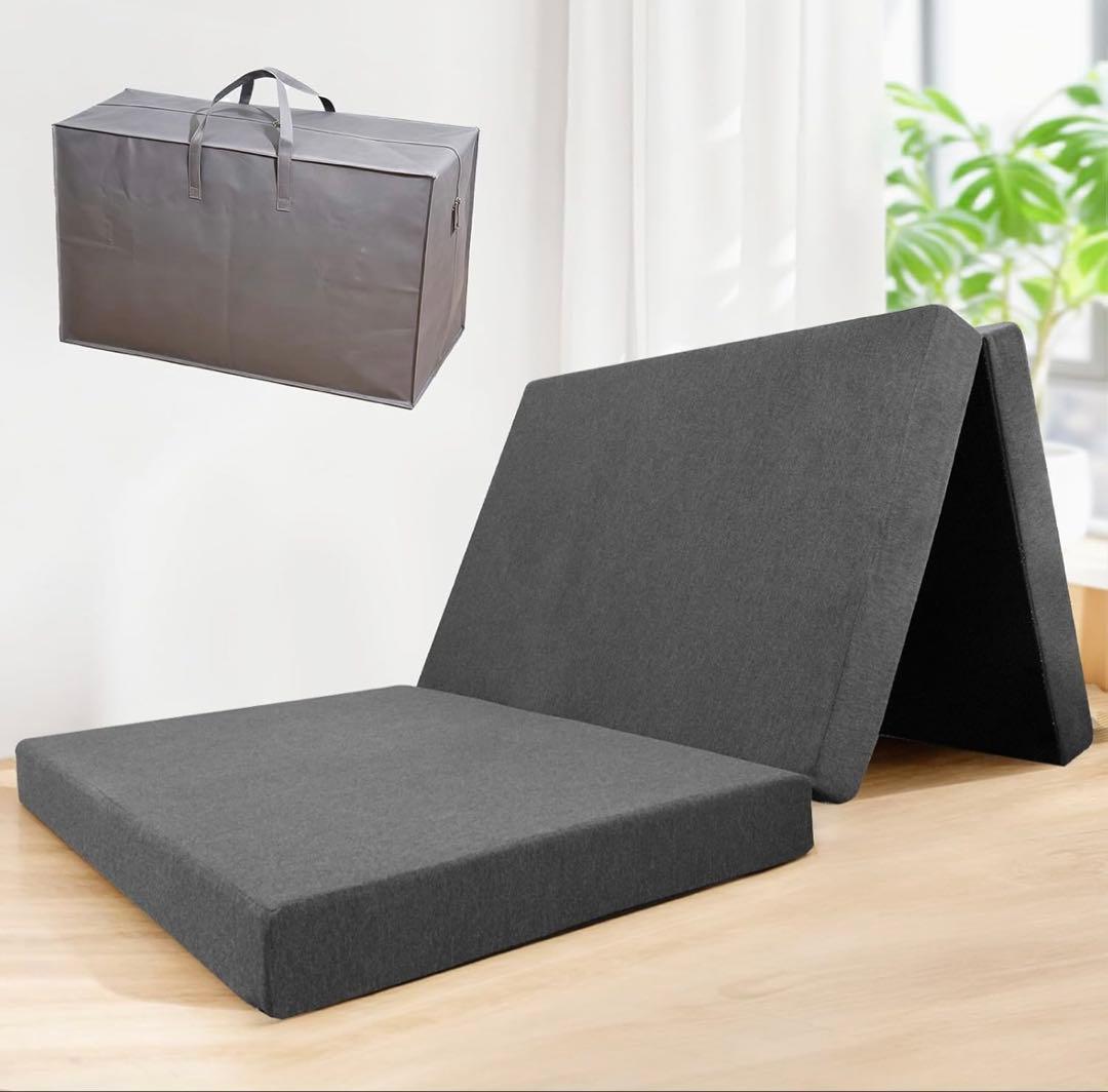 三つ折りたたみマットレス 厚さ10cm シングルサイズ 高反発マットレス体圧分散