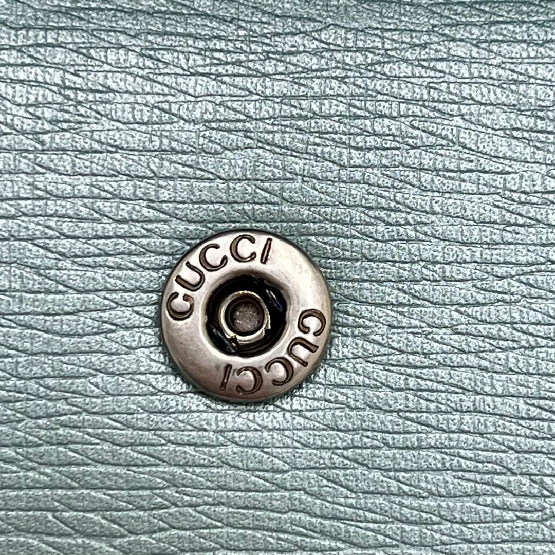 未使用級✨GUCCI レザーキーケース　希少色　インターロッキング　箱付き