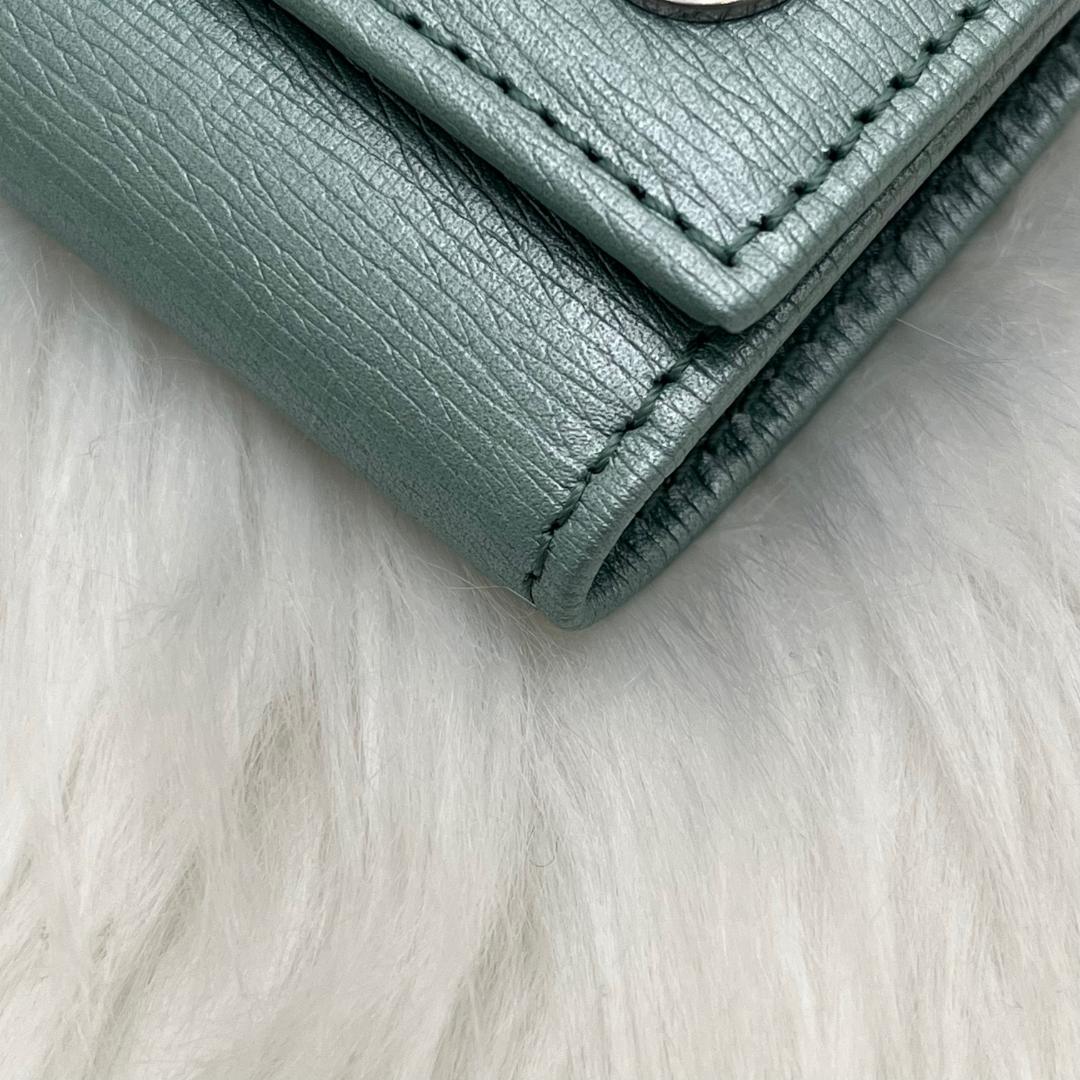 未使用級✨GUCCI レザーキーケース　希少色　インターロッキング　箱付き