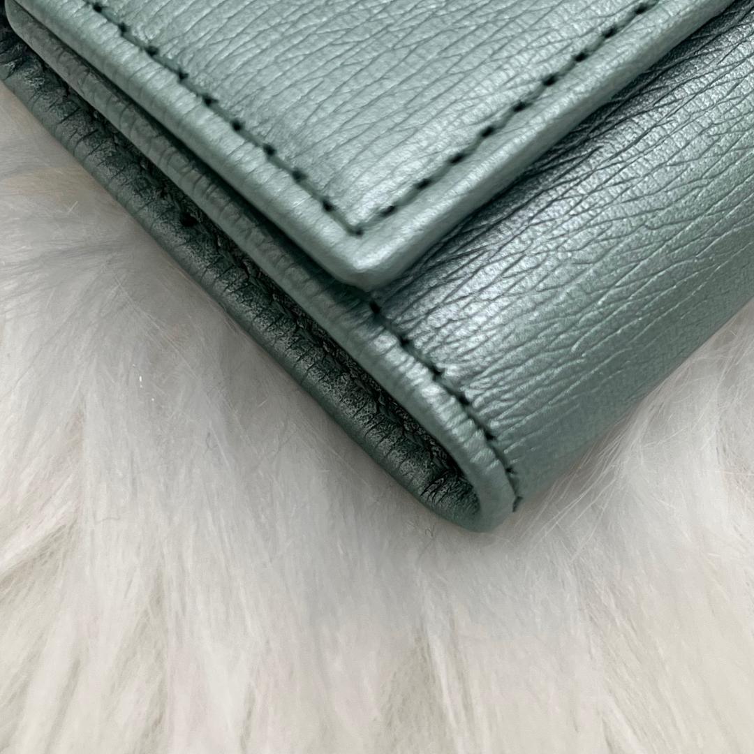 未使用級✨GUCCI レザーキーケース　希少色　インターロッキング　箱付き