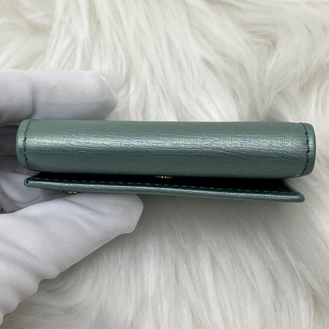 未使用級✨GUCCI レザーキーケース　希少色　インターロッキング　箱付き