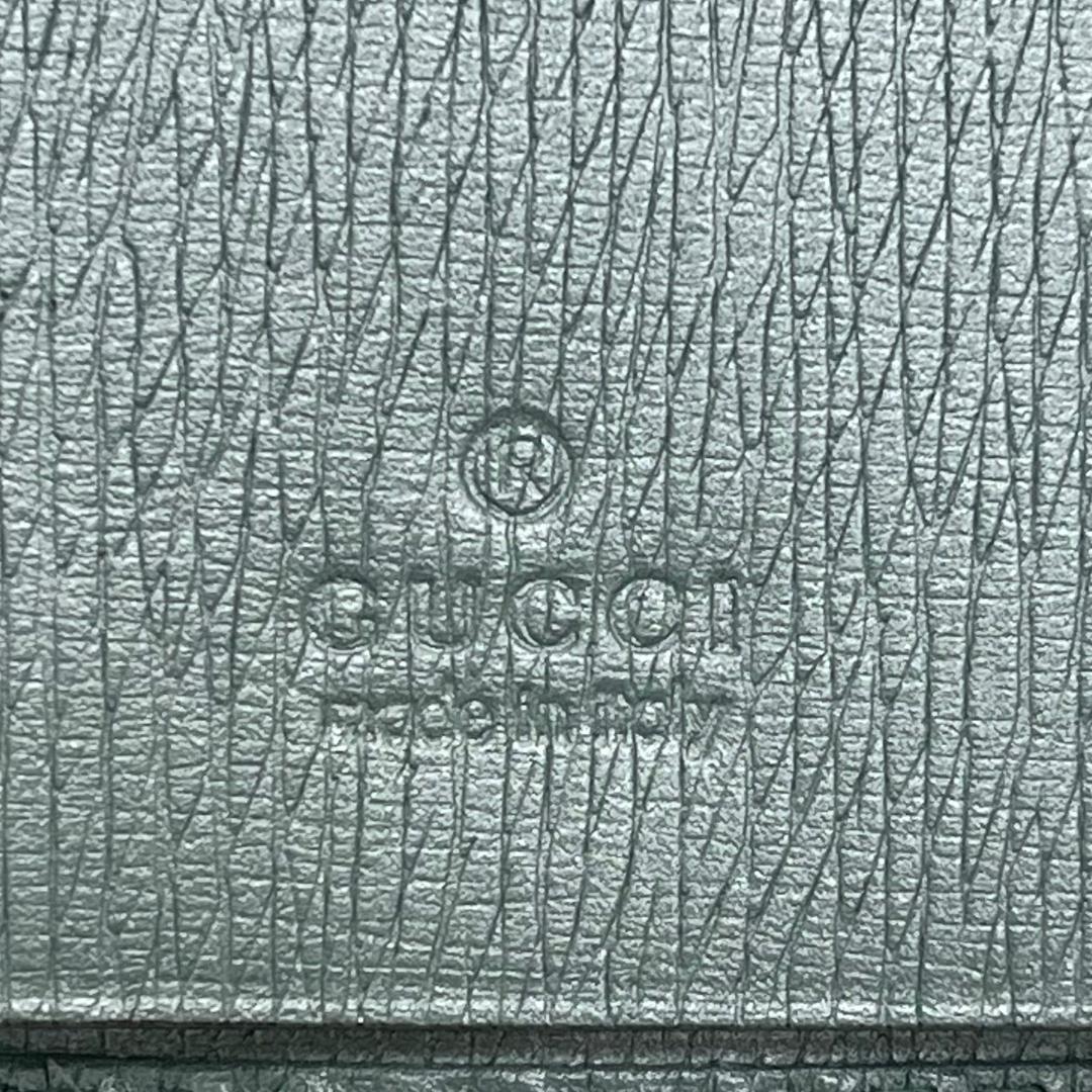 未使用級✨GUCCI レザーキーケース　希少色　インターロッキング　箱付き