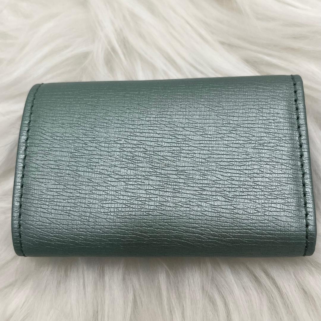 未使用級✨GUCCI レザーキーケース　希少色　インターロッキング　箱付き