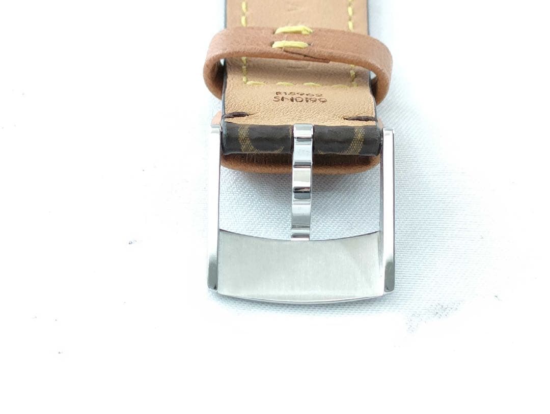 【極上美品】ルイヴィトン　タンブールホライゾン用　替えベルト　モノグラム　茶