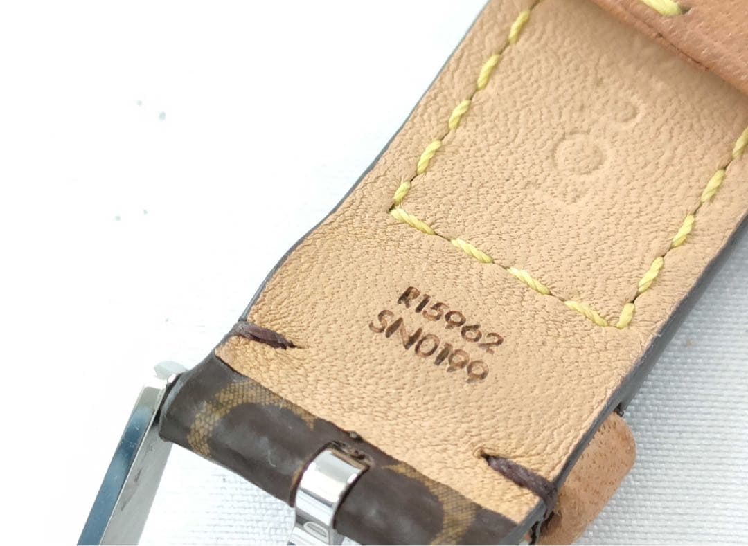 【極上美品】ルイヴィトン　タンブールホライゾン用　替えベルト　モノグラム　茶