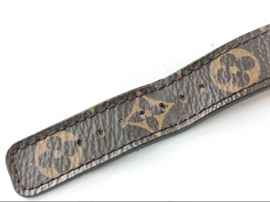 【極上美品】ルイヴィトン　タンブールホライゾン用　替えベルト　モノグラム　茶