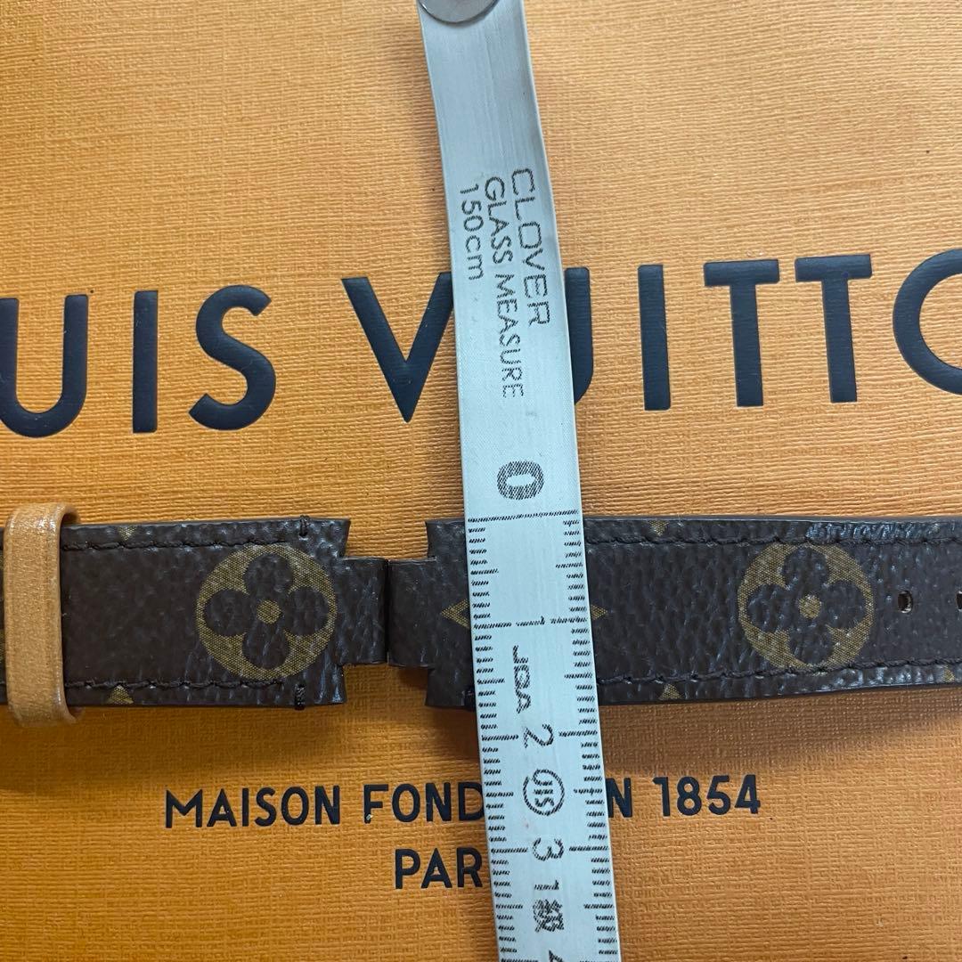 【極上美品】ルイヴィトン　タンブールホライゾン用　替えベルト　モノグラム　茶