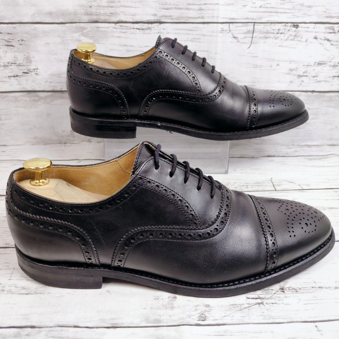 【Berwick1707】美品♪バーウィック ストレートチップ ブラック26cm