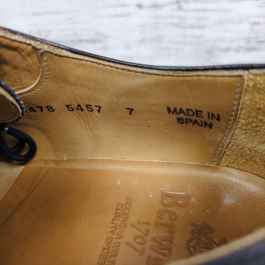 【Berwick1707】美品♪バーウィック ストレートチップ ブラック26cm