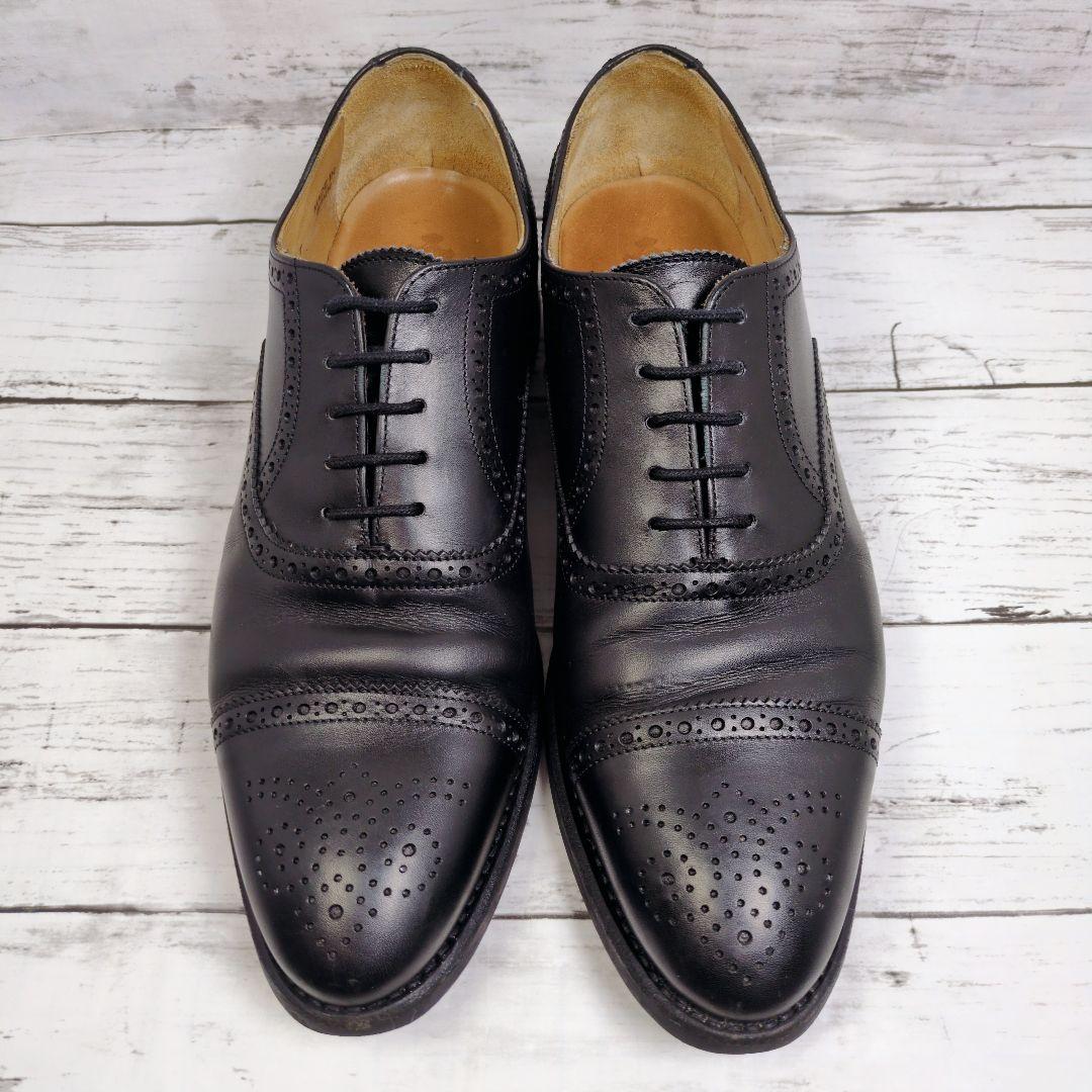 【Berwick1707】美品♪バーウィック ストレートチップ ブラック26cm