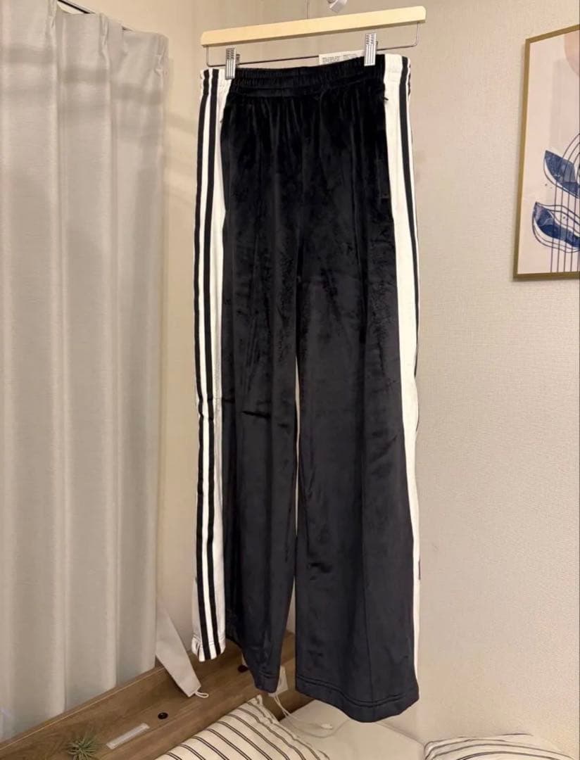 adidas ADIBREAK velour TT 新品タグ付き black L