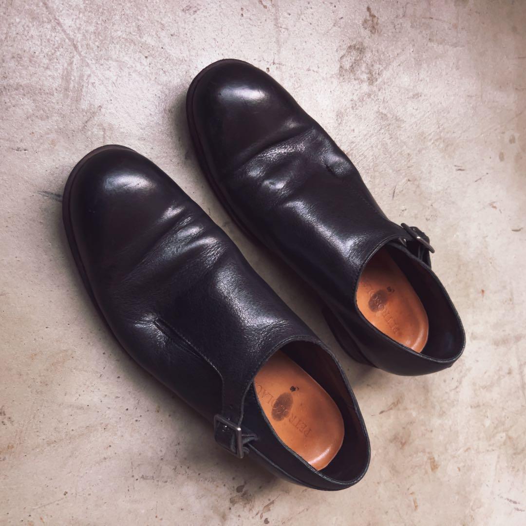 PETROSOLAUM ブラックドレスシューズ 40