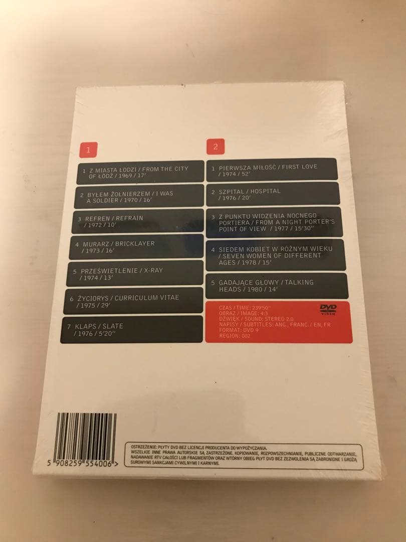 未開封クシシュトフ・キェシロフスキ ドキュメンタリー映画DVD 2枚組