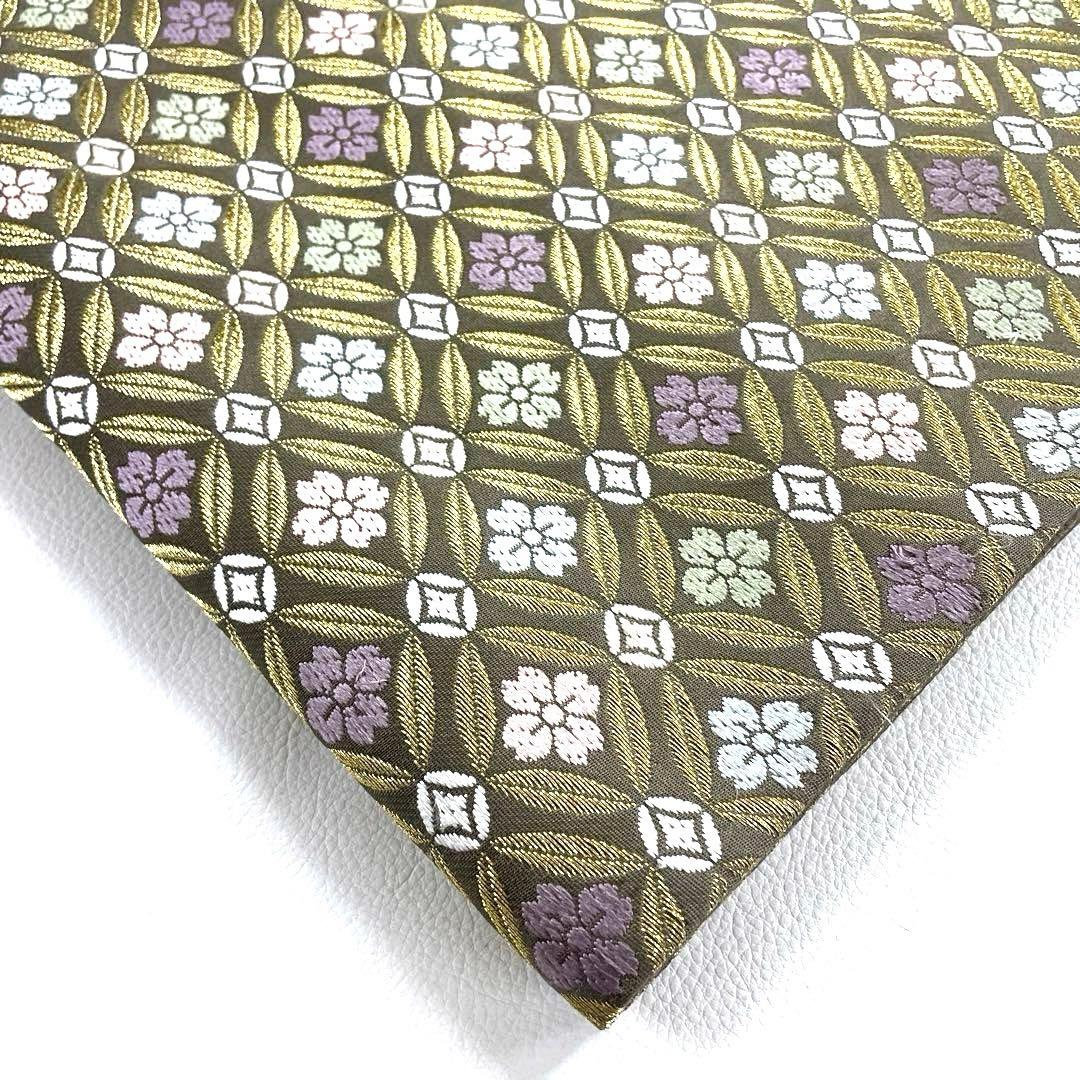 ※8日発送 専用帯5070 ●高級 正絹 六通 袋帯 七宝