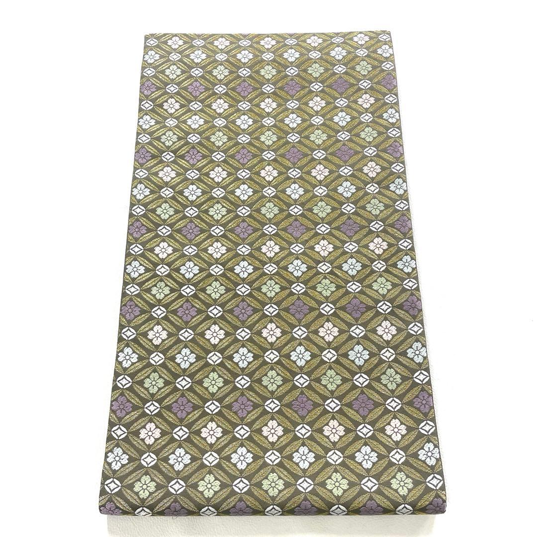 ※8日発送 専用帯5070 ●高級 正絹 六通 袋帯 七宝