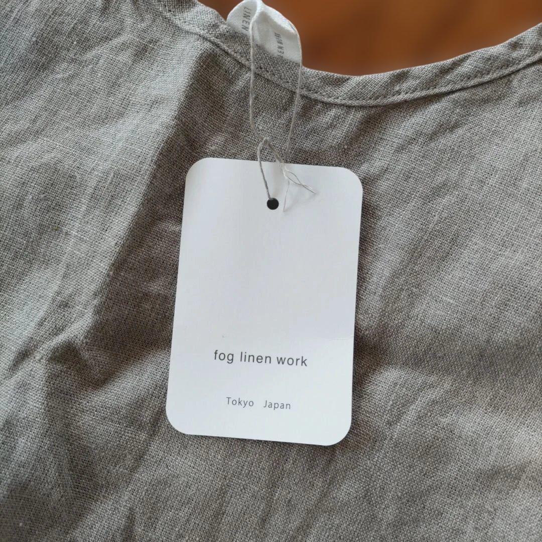 フォグリネンワーク　ナチュラル　エプロン　リネン