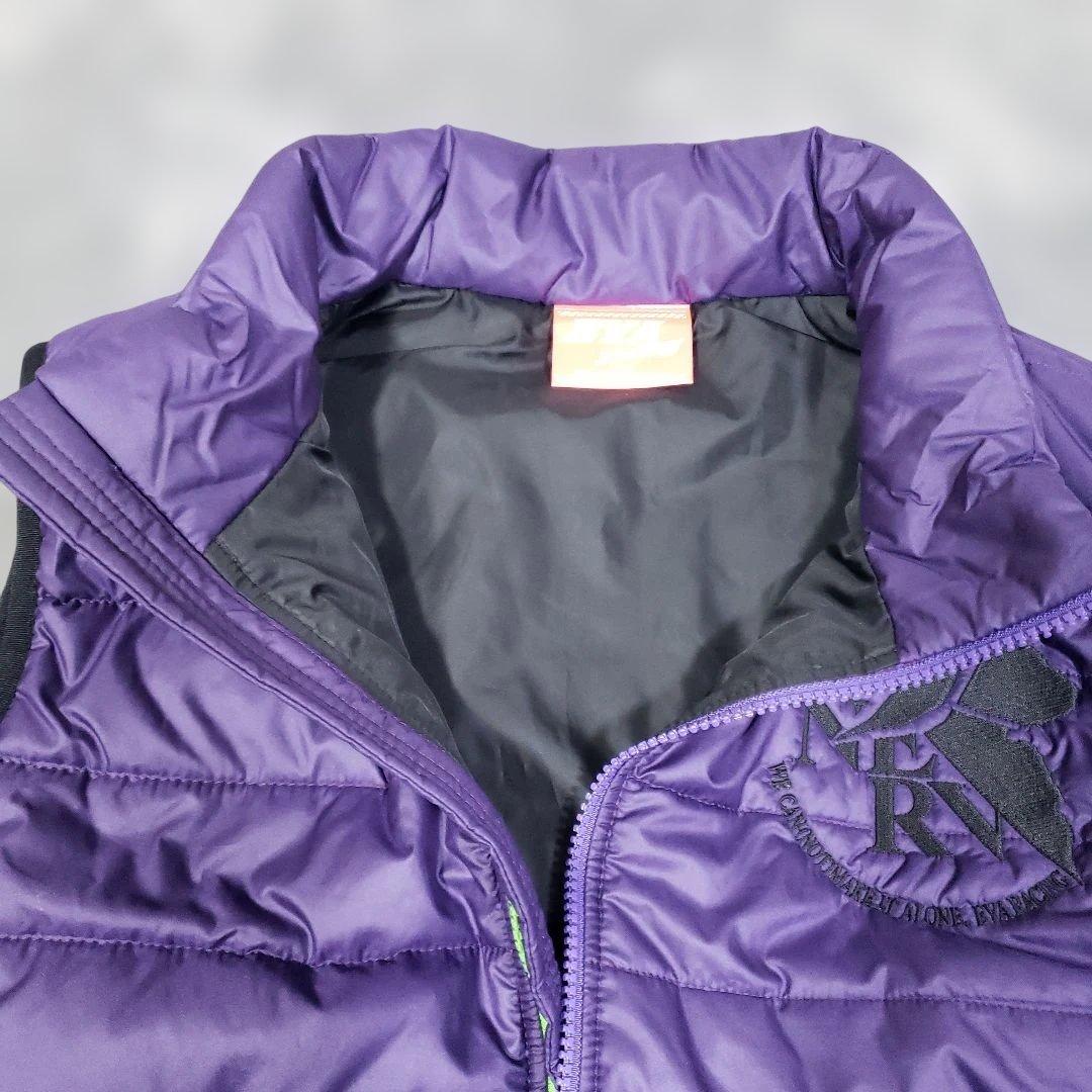 エヴァンゲリオン　EVA Racing 紫 キルティングベスト　日本製