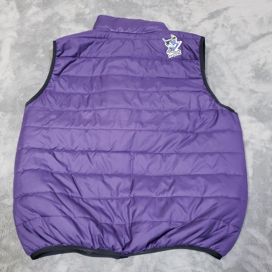 エヴァンゲリオン　EVA Racing 紫 キルティングベスト　日本製