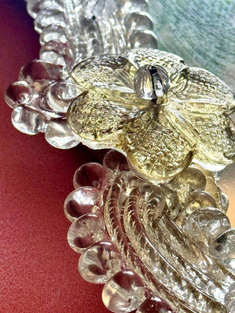 売約　ムラーノガラス　＜Ａ＞　壁掛け・スタンドミラー　ベネチアンガラス　イタリア